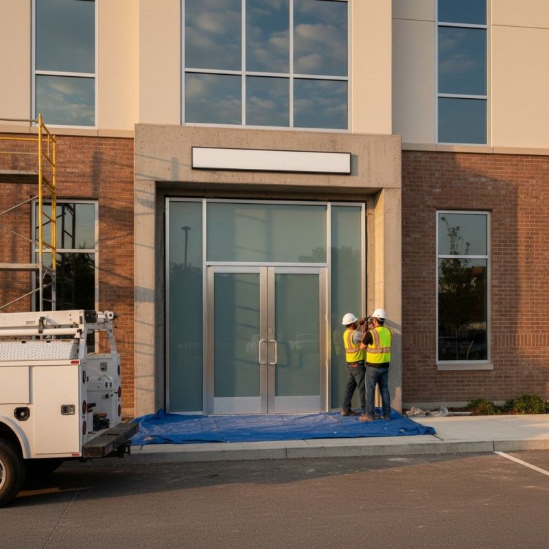 Business Door Installation detail